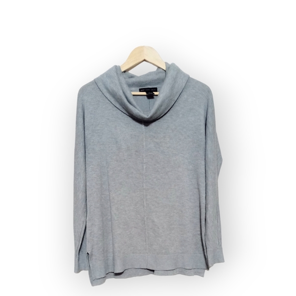Joan Vass Tops - JOAN VASS NY long sleeve gray cowl neck top NWOT